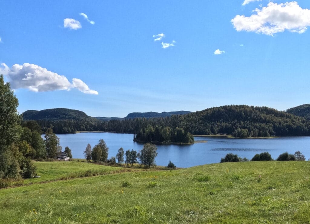 Views of Vågsfjärden on the Höga Kusten Leden